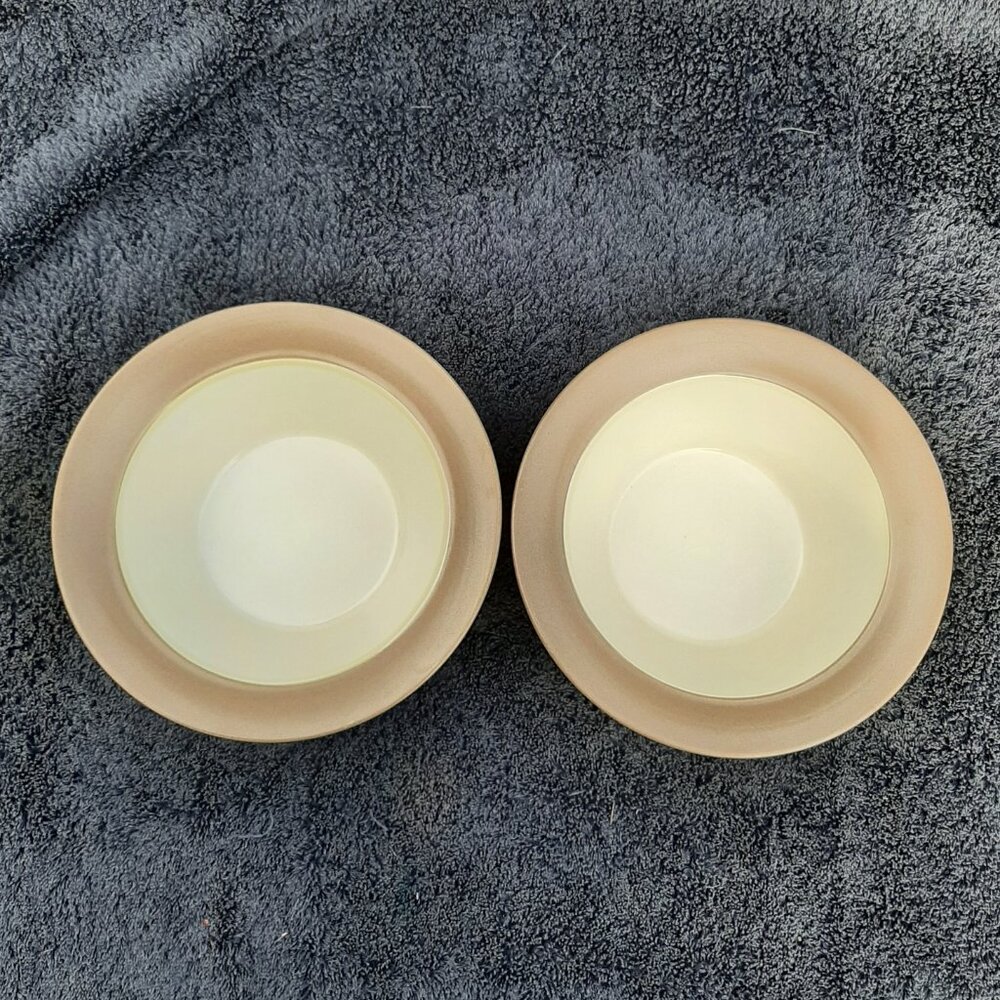 Pfaltzgraff Everyday HAYDON 7” Bowls (2)  Brown and Tan